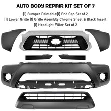 Load image into Gallery viewer, Front Bumper Cover Paintable &amp; Grille Assembly Kit For 2012-2015 Toyota Tacoma