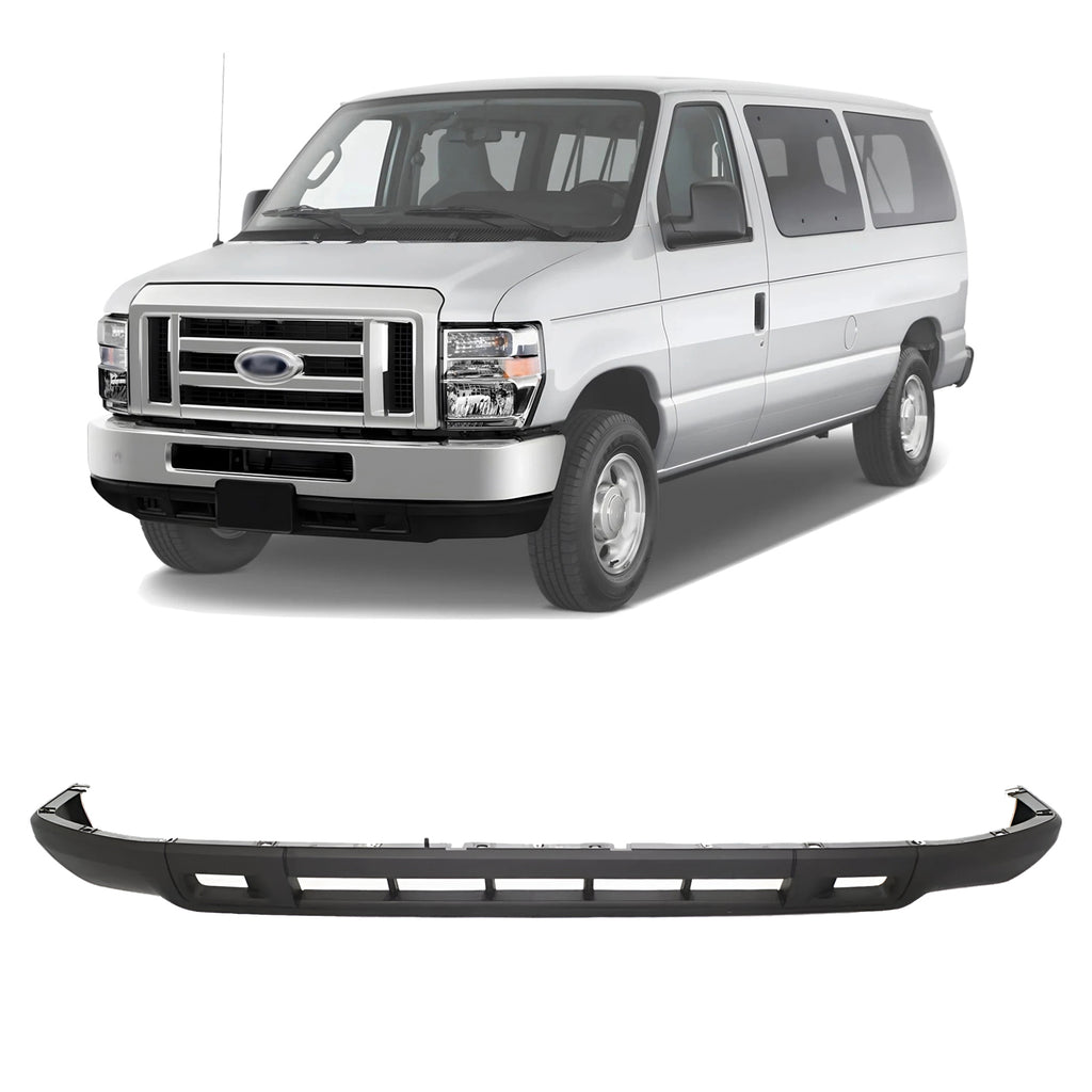 Front Valance Textured Plastic  For 2008-2019 Ford E-150 E-250 E-350 Super Duty and E-450 Super Duty