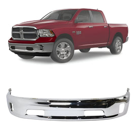 Front Bumper Face Bar Chrome Steel For 2013-2018 Ram 1500 & 2019-2022 Ram 1500 Classic