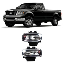 Load image into Gallery viewer, Front Fog Lights W/Bulbs Chrome For 2004-2005 Ford F-150 Truck