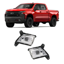 Load image into Gallery viewer, Front Fog Lights W/Bulbs Chrome For 2019-2021 Chevrolet Silverado 1500