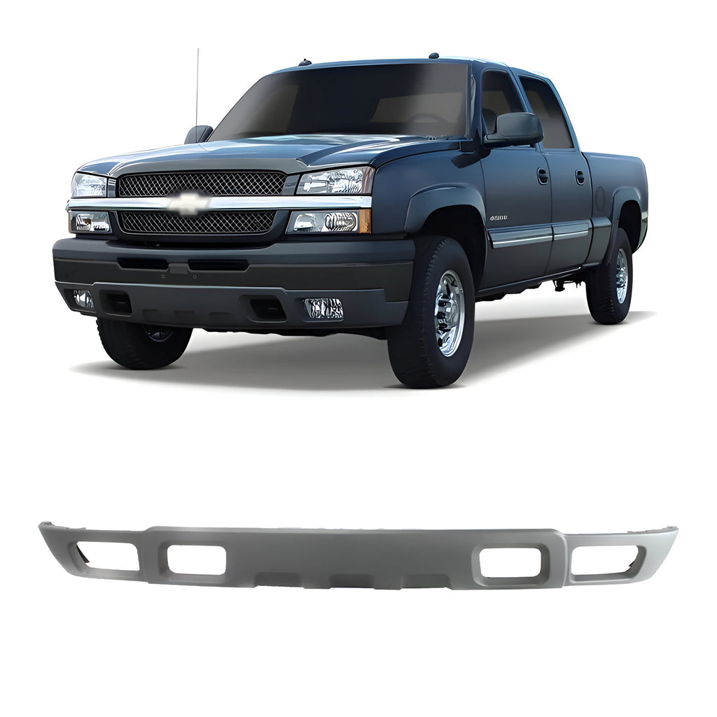 Front Lower Valance Textured Gray Plastic For 2003-2007 Chevrolet Silverado 1500