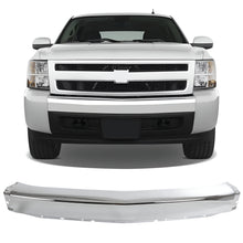Load image into Gallery viewer, 2007-2008 Chevrolet Silverado 1500 Front Bumper Chrome Steel | OEM Fit