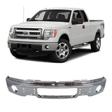 Front Bumper Face Bar Chrome Steel For 2009-2014 Ford F-150