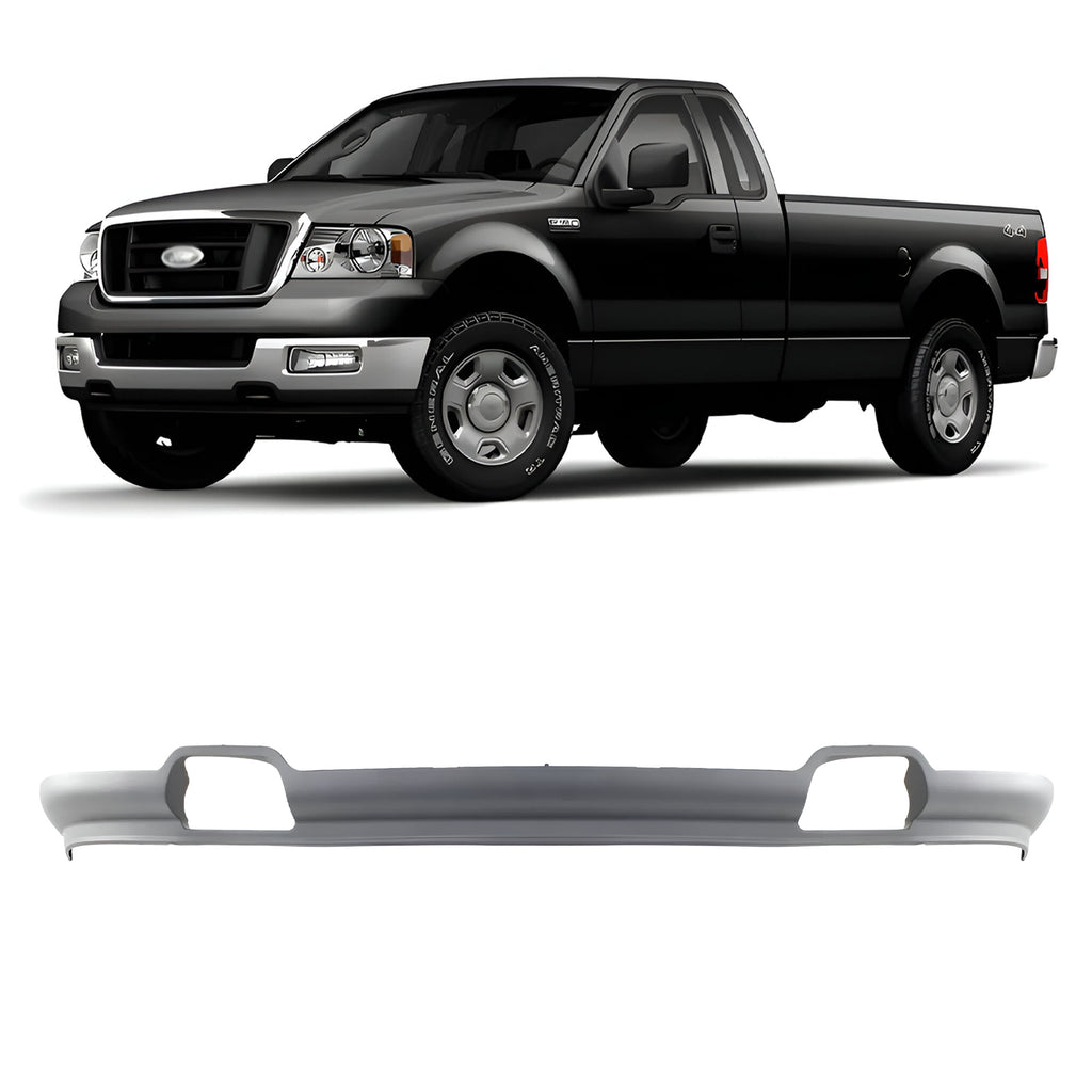 Front Lower Valance Primed Gray Plastic For 2004-2005 Ford F-150 Truck