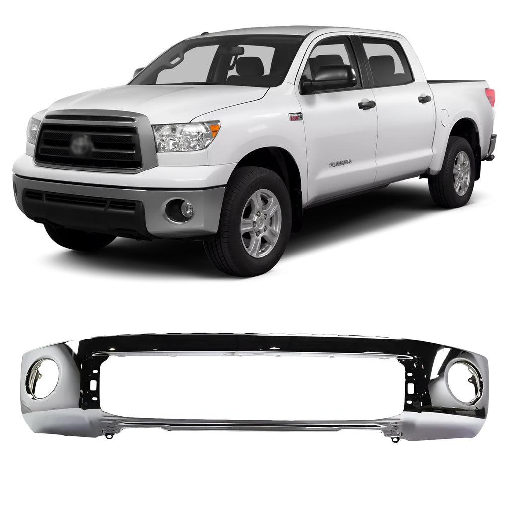 Front Bumper Face Bar Chrome Steel 2007-2013 Toyota Tundra