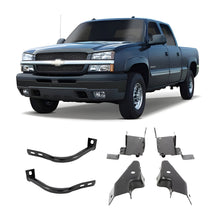 Load image into Gallery viewer, Front Bumper Bracket Black Metal For 2003-2007 Chevrolet Silverado 1500