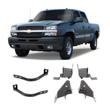 Front Bumper Bracket Black Metal For 2003-2007 Chevrolet Silverado 1500