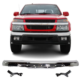 2004-2012 Chevrolet Colorado GMC Canyon Isuzu i-280 i-290 i-350 i-370 Front Bumper Chrome Steel | OEM Fit