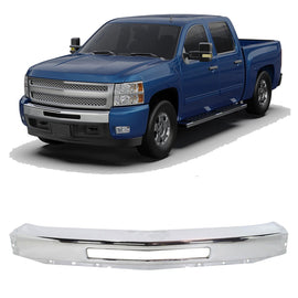 2009-2013 Chevrolet Silverado 1500 2500HD 3500HD Front Bumper Chrome Steel | OEM Fit