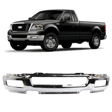 Load image into Gallery viewer, Front Bumper Chrome Steel For 2004-2005 Ford F-150 Truck