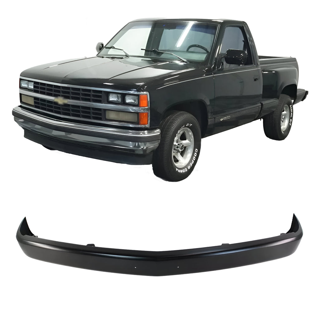 Front Bumper Black Steel 1988-2002 GMC Chevrolet C1500 2500 3500 K1500 2500 3500