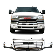 Load image into Gallery viewer, Front Grille Chrome Shell w/Black Insert 2003–2007 GMC Sierra 2500 3500 HD | OEM Fit