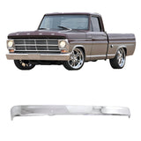 Front Bumper Chrome Steel 1967-1977 Ford F-100 Fits F-250 Fits F-350