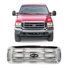 Load image into Gallery viewer, Front Grille Chrome Plastic For 1999-2004 Ford F-250 Super Duty