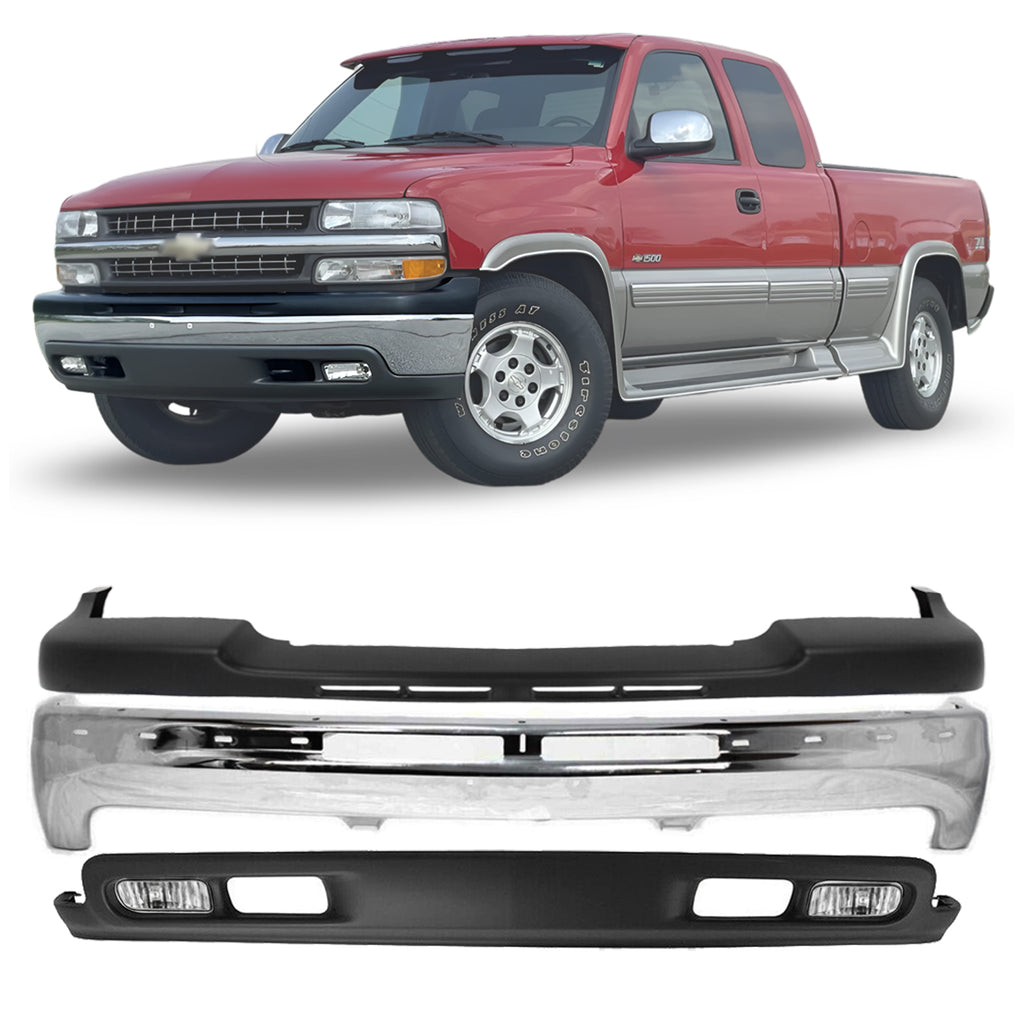 2001-2002 Chevrolet Silverado 2500 HD 3500 Bumper Kit with Fog Lights | OEM Fit