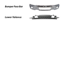 Load image into Gallery viewer, Front Bumper Face Bar Chrome Steel &amp; Valance Textured Black Kit For 2009-2014 Ford F-150