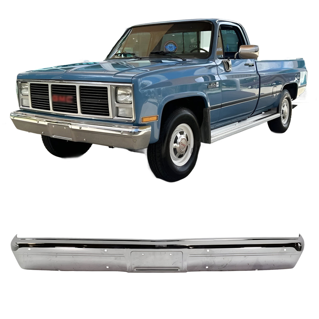 Bumper Chrome Steel 1983-1986 GMC C1500 K1500 1987-1991 Blazer