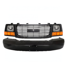 Load image into Gallery viewer, 2003-2023 GMC Savana 1500 2500 3500 Front Bumper Paintable Steel &amp; Headlight Kit | OEM Fit