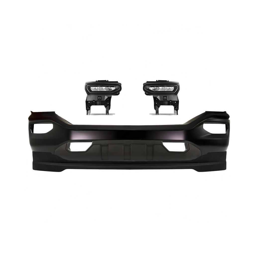2016-2019 GMC Sierra 1500 Front Bumper Paintable Steel & Valance Textured Kit | OEM Fit