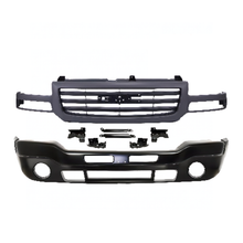 Load image into Gallery viewer, 2003-2007 GMC Sierra 1500 2500 HD &amp; 3500 Front Bumper Primed &amp; Grille Assembly Kit | OEM Fit