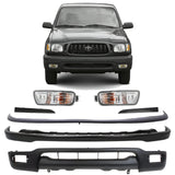 2001-2004 Toyota Tacoma Front Bumper Primed Steel & Turn Signal Lights Kit | OEM Fit