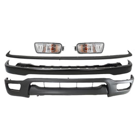 2001-2004 Toyota Tacoma Front Bumper Primed Steel & Turn Signal Lights Kit | OEM Fit