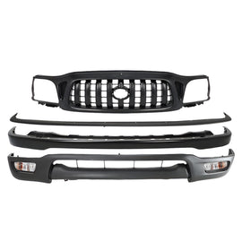 2001-2004 Toyota Tacoma Front Bumper Primed Steel & Turn Signal Lights Kit  | OEM Fit