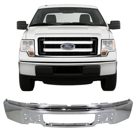2009-2014 Ford F-150 Front Bumper Chrome Steel | OEM Fit