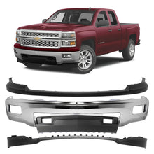 Load image into Gallery viewer, 2014-2015 Chevrolet Silverado 1500 Front Bumper Chrome &amp; Valance Kit | OEM Fit