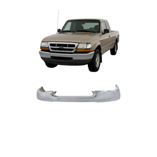 Load image into Gallery viewer, 1998–2000 Ford Ranger Front Bumper Chrome Steel | OEM Fit