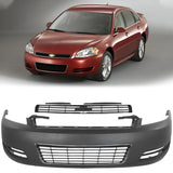 2006-2011 Chevrolet Impala Front Bumper Cover & Grille Assembly Kit | Primed | OEM Fit
