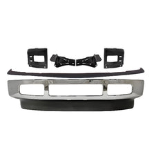 Load image into Gallery viewer, 2008-2010 Ford F-250 Super Duty &amp; F-350 Super Duty Front Bumper Chrome &amp; Bumper Brackets Kit | OEM Fit