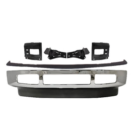 2008-2010 Ford F-250 Super Duty & F-350 Super Duty Front Bumper Chrome & Bumper Brackets Kit | OEM Fit