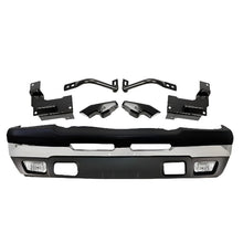Load image into Gallery viewer, 11-Pcs Kit for 2003–2007 Chevrolet Silverado 1500 &amp; 2500 HD – Front Bumper &amp; Brackets Chrome Finish, OEM Fit