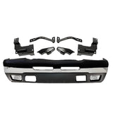 11-Pcs Kit for 2003–2007 Chevrolet Silverado 1500 & 2500 HD – Front Bumper & Brackets Chrome Finish, OEM Fit