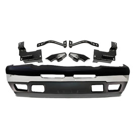 10-Pcs Kit for 2003–2007 Chevrolet Silverado 1500 & 2500 HD – Front Bumper & Brackets Chrome Finish, OEM Fit