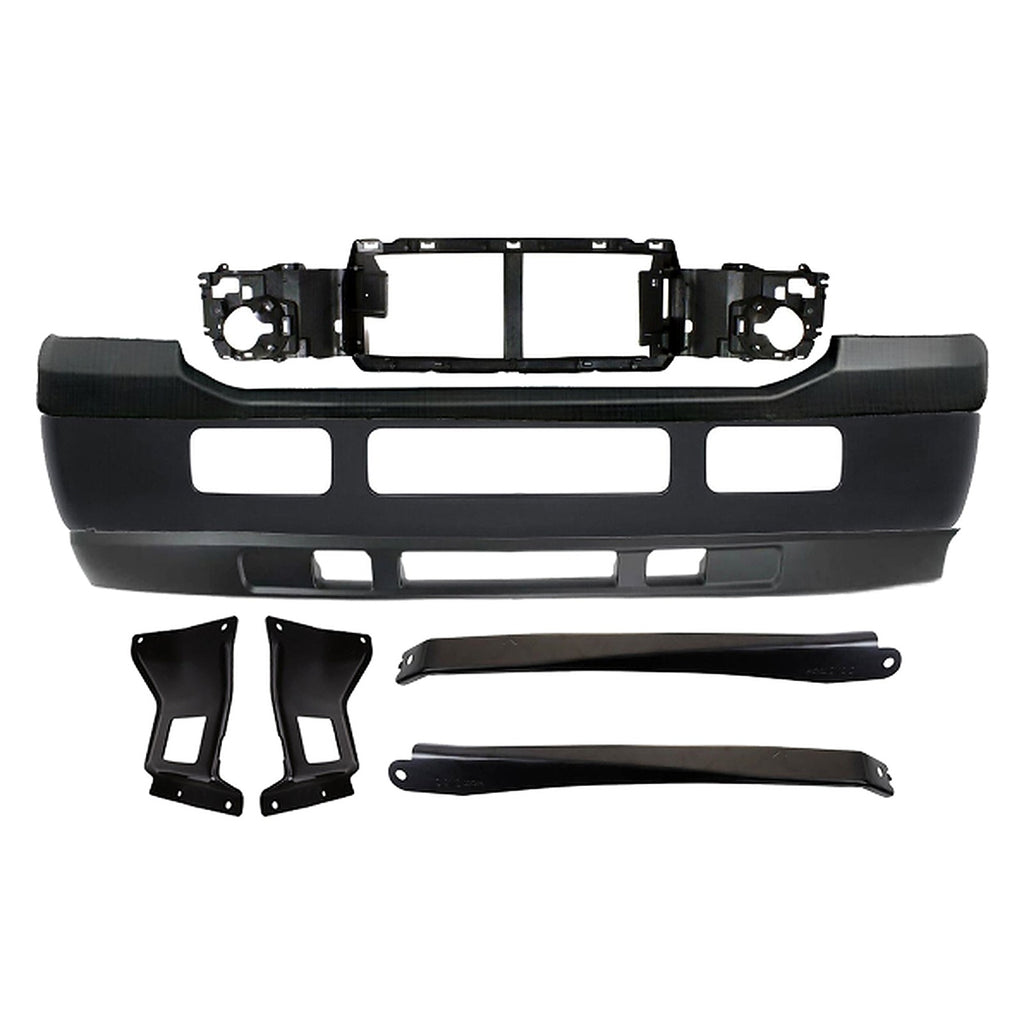 Kit Replacement 2005–2007 Ford F-250 & F-350 Super Duty Front Bumper Steel & Brackets Kit, OEM Fit