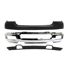 Kit Replacement 2004–2005 Ford F-150 – 3-Piece Kit Front Bumper Cover, Bumper Face Bar & Valance Textured, OEM Fit, Includes Bumper Upper Cover, Bumper Face Bar & Lower Valance