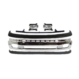2000-2006 Toyota Tundra Front Bumper Chrome Steel & Fog Lights Assembly Kit | OEM Fit