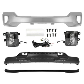 2016-2018 Chevrolet Silverado 1500 Front Bumper Chrome & Fog Lights Kit | OEM Fit