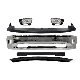2009-2010 Dodge Ram 1500 & 2011-2012 Ram 1500 Front Bumper Chrome & Fog Lights Kit  | OEM Fit