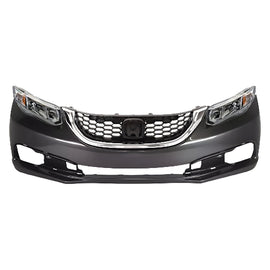 2013-2015 Honda Civic Front Bumper Cover Fascia Primed & Grille Assembly Kit  | OEM Fit