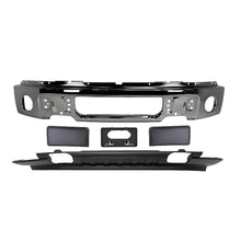 Load image into Gallery viewer, 2009-2014 Ford F-150 Front Bumper Chrome Steel &amp; Valance Textured Black Kit | OEM Fit