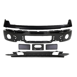 2009-2014 Ford F-150 Front Bumper Paintable Steel & Valance Textured Kit  | OEM Fit