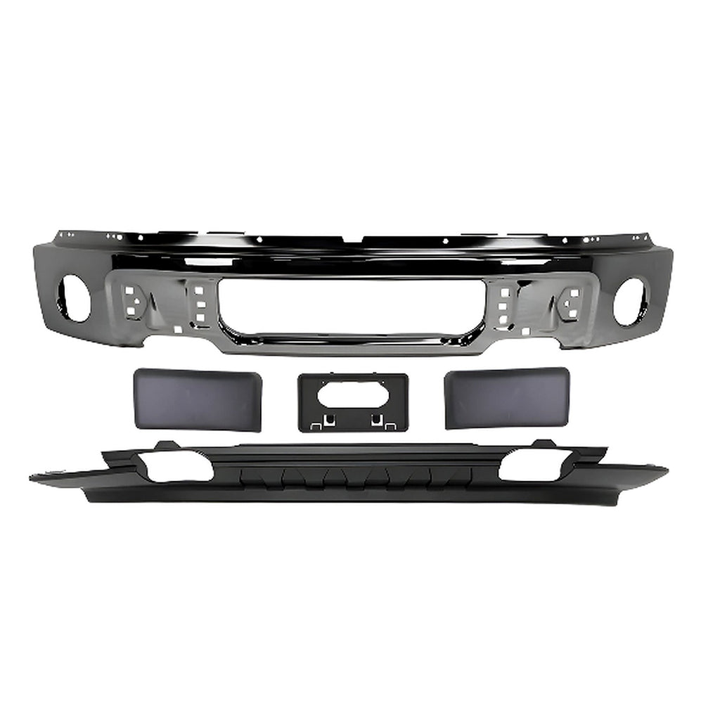 2009-2014 Ford F-150 Front Bumper Paintable Steel & Valance Textured Kit | OEM Fit