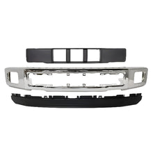 Load image into Gallery viewer, 2015-2017 Ford F-150 Truck Front Bumper Chrome &amp; Lower Valance Textured Kit | OEM Fit