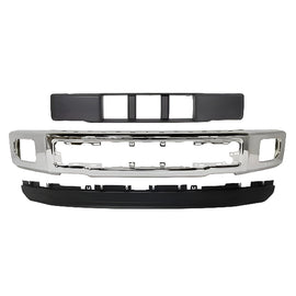 2015-2017 Ford F-150 Truck Front Bumper Chrome & Lower Valance Textured Kit | OEM Fit