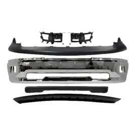 2009-2010 Dodge Ram 1500 & 2011-2012 Ram 1500 Front Bumper Chrome & Bumper Brackets Kit  | OEM Fit