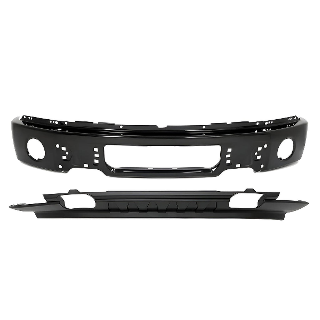 2009-2014 Ford F-150 Front Bumper Primed Steel & Lower Valance Textured Kit | OEM Fit